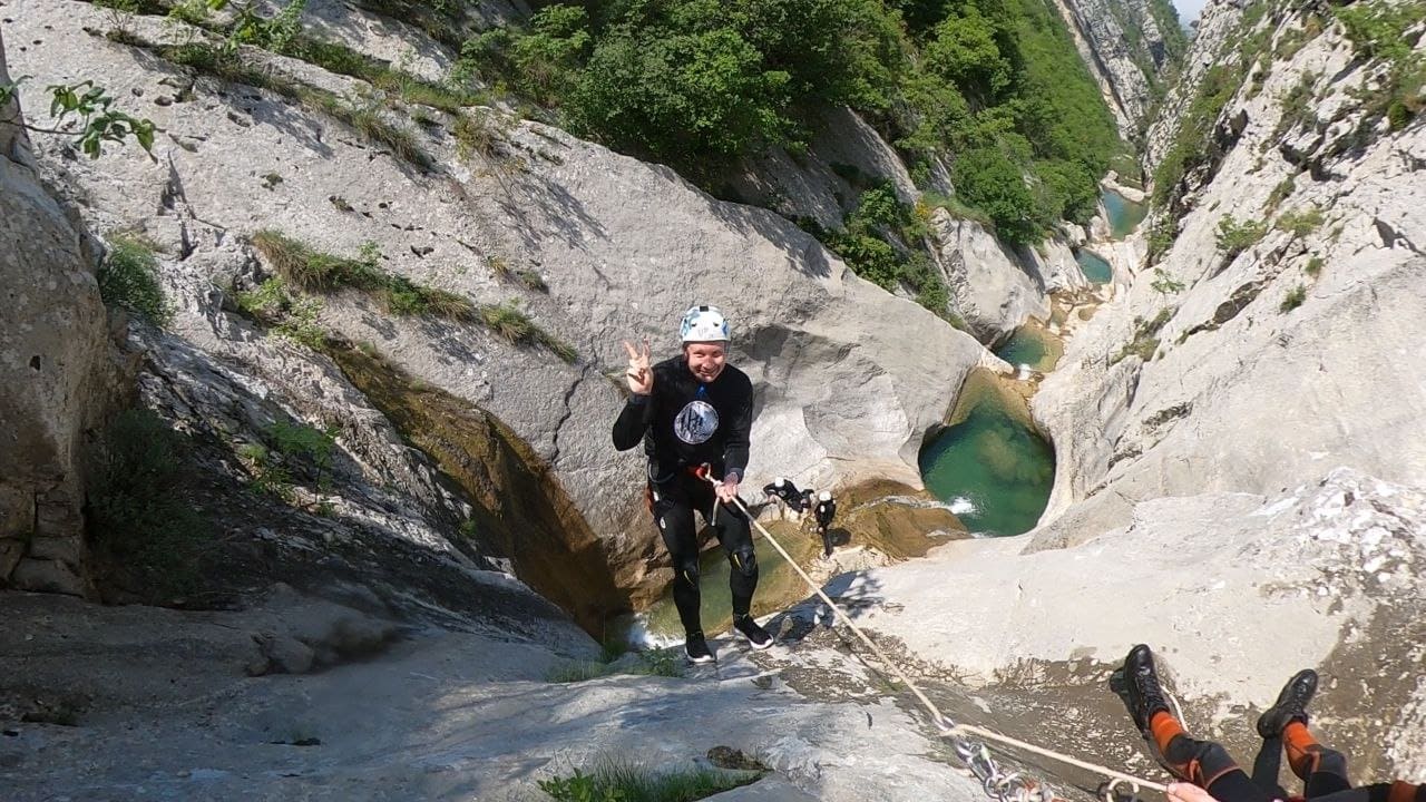 Canyoning Montenegro canyoning paragliding camp3