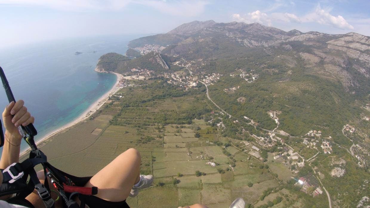 Safe and Scenic Landing Sites at Montenegro's Paragliding Camp